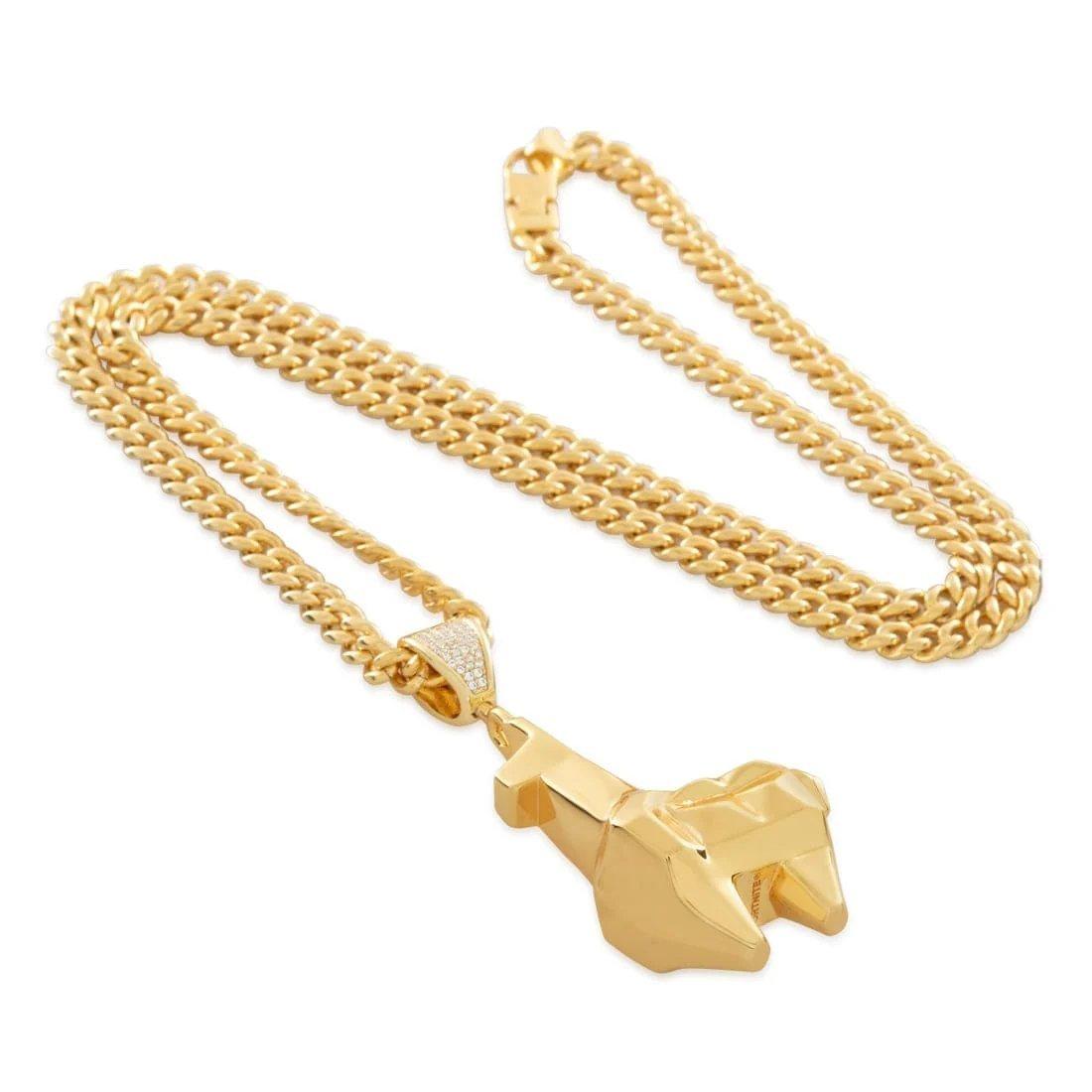 King Ice X Fortnite - Crystal Llama Necklace - GOLD